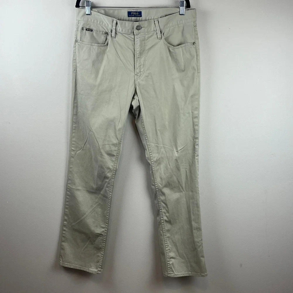 2/$30 Polo Ralph Lauren Tan Chino Pants 34x30